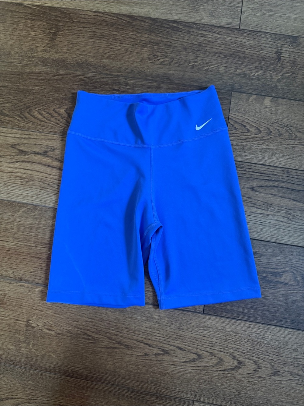 Nike Women’s Bright Blue High-Rise Bike Shorts